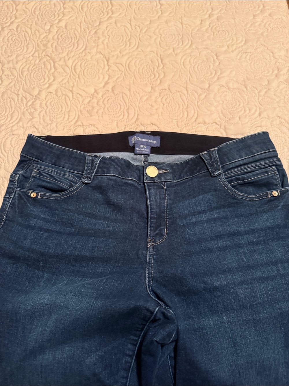 Democracy Dark Blue Bootcut Stretch Jeans - Picture 3 of 6